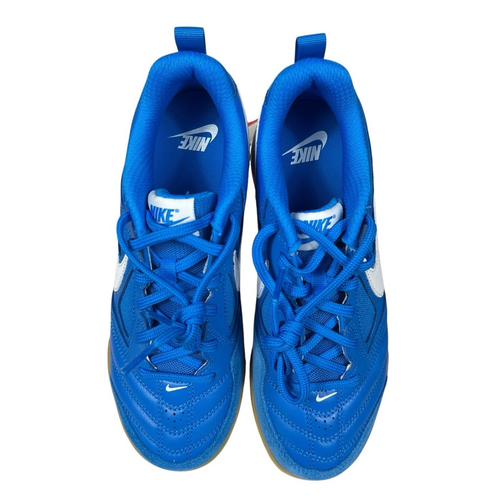 Nike GATO GS Photo Blue Gum Kids Youth 4Y Indoor Soccer Shoes HV9596-400 Blue - Picture 4 of 12